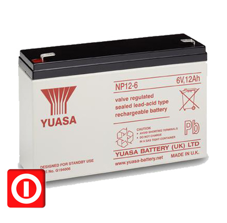 YUASA NP12-6 AGM 6V 12Ah UPS BUFOROWA