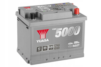 Akumulator YUASA SILVER 12V 65Ah 640A P+ YBX5027