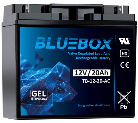 Akumulator BLUEBOX 12V 20Ah AGM TB-12-20-AC