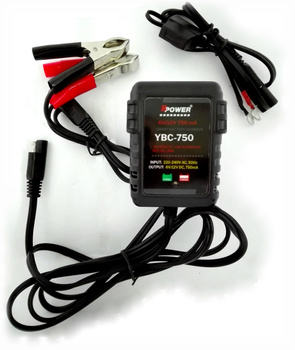 Ładowarka automatyczna BPOWER YBC-750 6V 12V 750mA CA/CA, EFB, GEL, Li-ion
