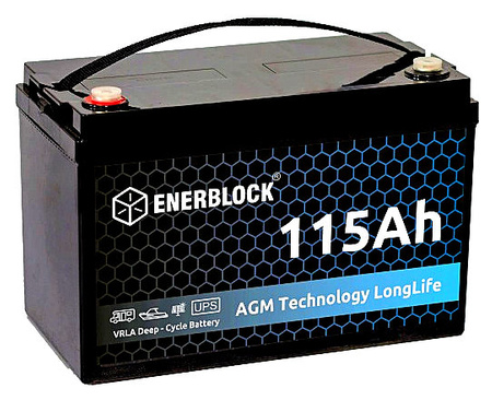 Akumulator ENERBLOCK 12V 115AH JDM12-115 AGM Longlife