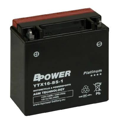 Akumulator Bpower AGM YTX16-BS -1 14Ah 230A