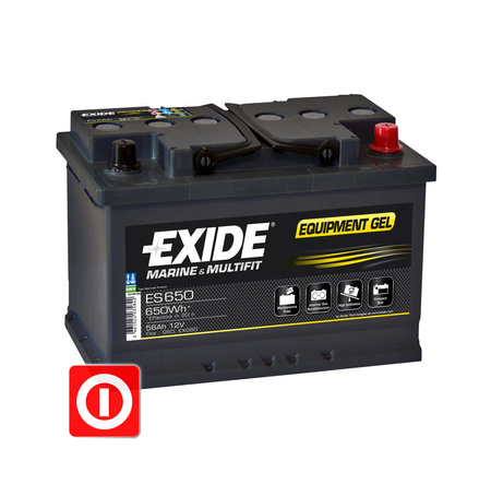 Akumulator Exide Equipment GEL 56Ah ES650