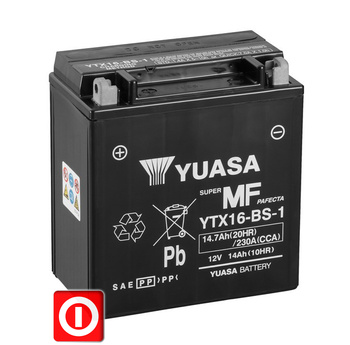 AKUMULATOR YUASA YTX16-BS-1 14.7Ah 230A VS VL