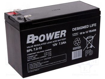 AKUMULATOR Bpower BPL 7.2-12 7.2Ah 12V AGM Praca BUFOROWA