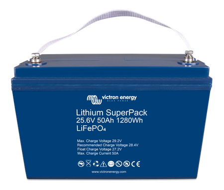 Akumulator Victron Super Pack 25,6V  50Ah 1280Wh (M8)  litowo-jonowy (LiFePO4)