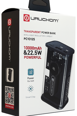 POWERBANK 10000mAh 22.5W QC3.0 QC4.0 PD3.0 USB1 USB-C Czarny