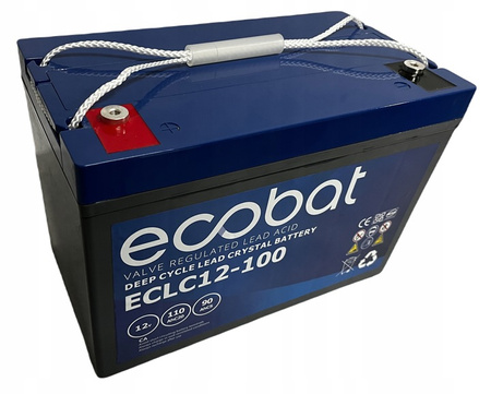 Akumulator ECOBAT ECLC 12-100 12V 110AH AGM DEEP CYCLE LEAD CRYSTAL BATTERY