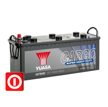 AKUMULATOR YUASA SHD 12V 143Ah 900A 627SHD