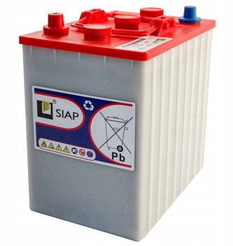 Akumulator trakcyjny SIAP 3PT190 6V 195Ah / 237Ah pancerna płyta