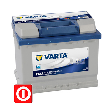 AKUMULATOR VARTA BLUE 60Ah 540A L+