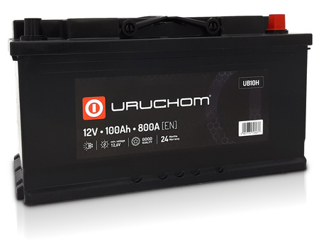 Akumulator Uruchom Black 100Ah 800A UB10H