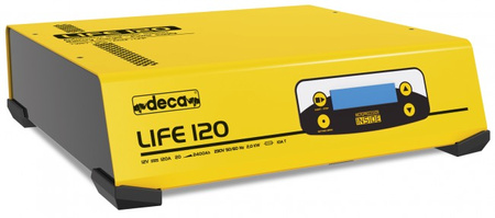 Prostownik Deca Life 120 12V 20A - 120A PB, EFB,  GEL, AGM, Lithium, LiFePO4 Trakcja,