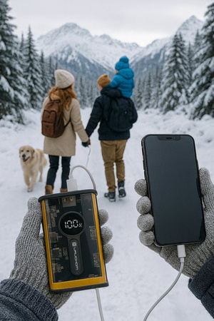 POWERBANK 10000mAh 22.5W QC3.0 QC4.0 PD3.0 USB1 USB-C Żółty