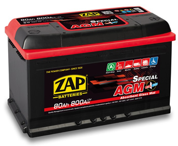 Akumulator ZAP Special 80Ah 800A AGM 58001