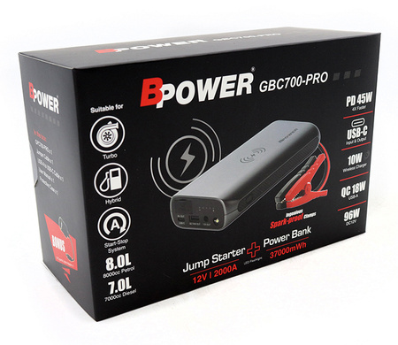 BPOWER GBC700-PRO Jump Starter + Power Bank