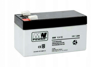 Akumulator MW Power 12V 1.3Ah MWS1.3-12