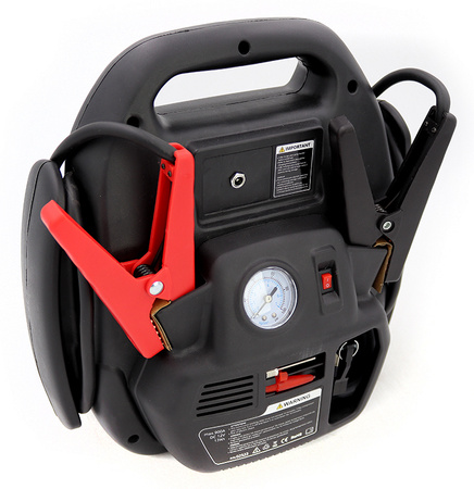 Urządzenie rozruchowe AMiO 4 w 1, 12V 17Ah 900A JS01 z kompresorem