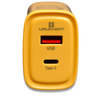 Szybka Ładowarka sieciowa 36W USB C USB A Żółta Limitowana
