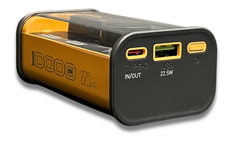 POWERBANK 10000mAh 22.5W QC3.0 QC4.0 PD3.0 USB1 USB-C Żółty