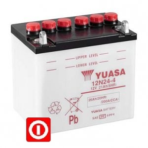 AKUMULATOR YUASA 12N24-4A 24Ah 200A / 896