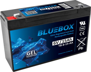 Akumulator BLUEBOX 6V 15Ah AGM TB-6-15-AA