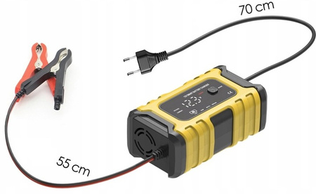 Prostownik Foxsur cyfrowy 12V 6A