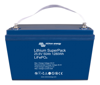 Akumulator Victron Super Pack 25,6V  50Ah 1280Wh (M8)  litowo-jonowy (LiFePO4)