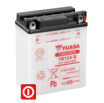 AKUMULATOR YUASA YB12A-B 12.6Ah 150A