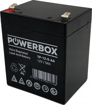 Akumulator Powerbox 12V 5Ah VRLA AGM TP-12-5-AD