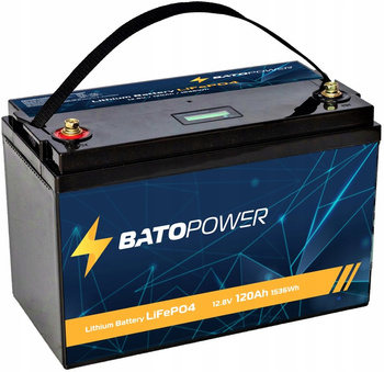 Akumulator BatoPower 12V 120AH 1536Wh LiFePO4 Litowy