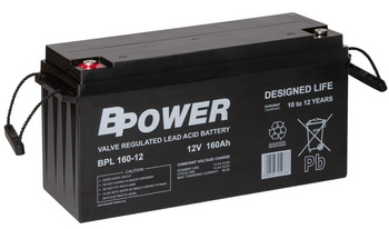 AKUMULATOR Bpower BPL 160-12 160Ah  12V AGM Praca BUFOROWA NA ZAMÓWIENIE