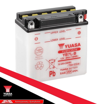 Akumulator Yuasa + kwas YB7L-B 12V 7Ah 