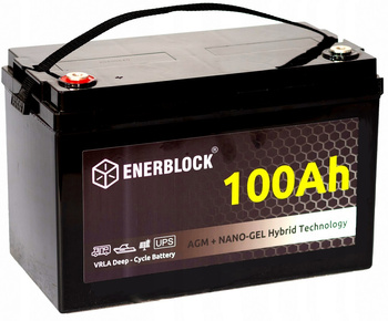 Akumulator ENERBLOCK 12V 100AH JDG12-100 AGM-GEL Hybrid