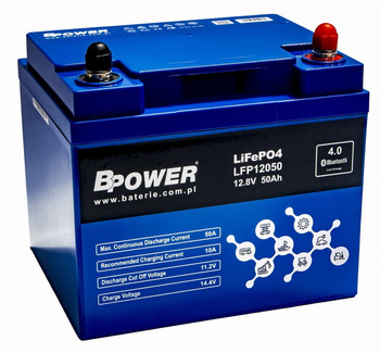  Akumulator BPOWER LiFePO4 LFP12050 50Ah 12,8V (198x166x170)